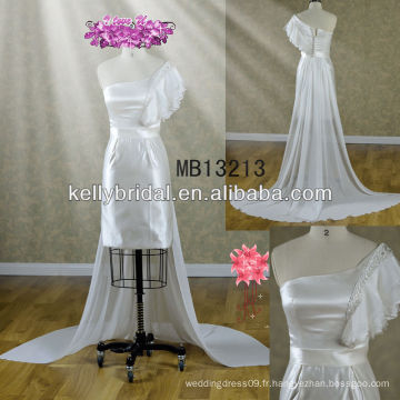 Sexy robe de mariée court / robe de bal / robe de mariée avec une épaule